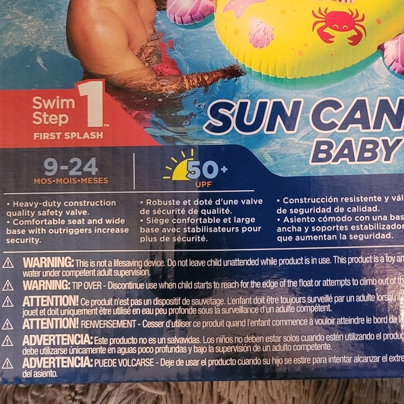 Swimways Sun Canopy Baby Boat- Palm Tree - Picture 7 of 7